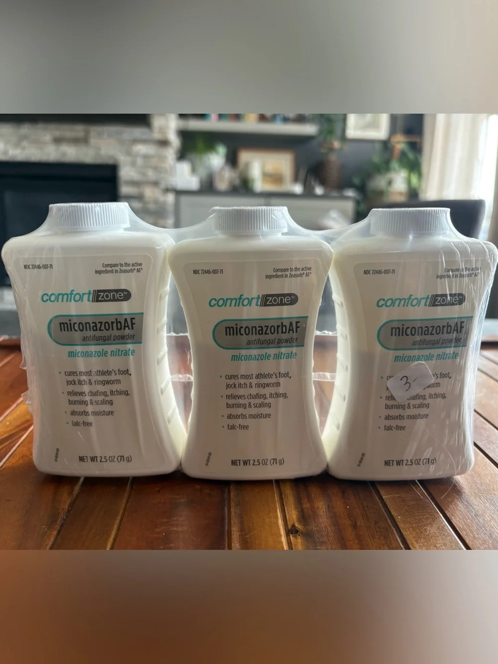 Comfort Zone Miconazorb Antifungal Powder Talc-Free 2.5 Ounce (Pack of 3)